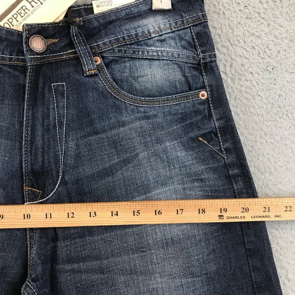 New Copper Rivet Relaxed Straight Jeans Mens size 32x32 - Picture 7 of 14